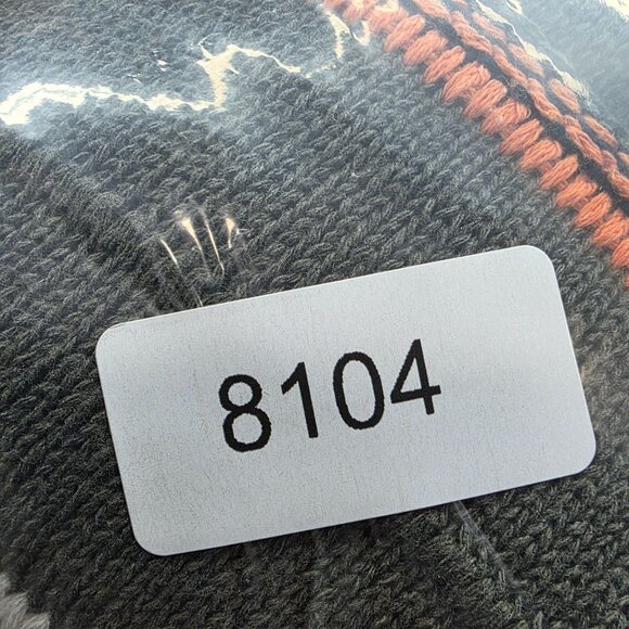 Mens Zara Green Knit Sweater Orange & White Stripes Short Sleeve Size M - Picture 8 of 8